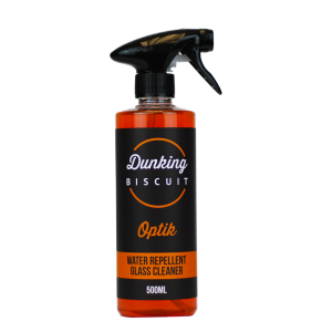 GLASRENGÖRING VATTENAVSTÖTANDE – OPTIK – WATER REPELLENT GLASS CLEANER 500ml – DUNKING BISCUIT