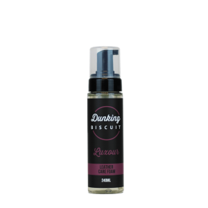 SKINN- OCH LÄDERRENGÖRING – LUXOUR – LEATHER CARE FOAM 240ml – DUNKING BISCUIT