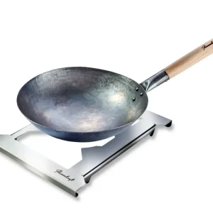 Wok till BLOCK Ds (Gen. 5) - Handhamrad stålwok med hållare